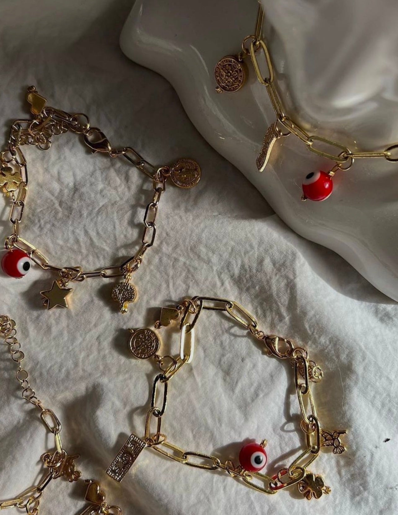 Dahlia Bracelet - Gold Abundance Charm Bracelet