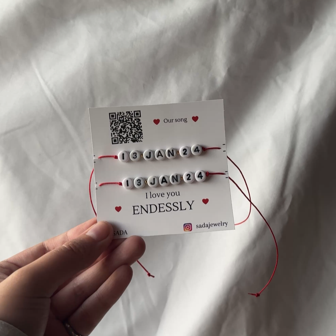 Harmony Bracelets - Custom Date with Spotify or QR Code